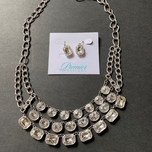Premier Designs Show Time Necklace Set Earrings
